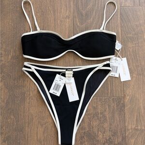 l*space Black & White Bikini (nwt)